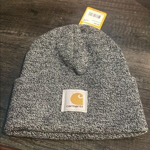 Carhartt Black and White Knit Beanie